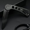 Beard Comb Steel, Folding Beard for Men Grooming & Combing