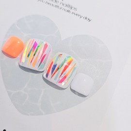 Confetti Pedi Tips - Full Pedi Tip Set (10P) / confetti 페디팁 - 페디팁 전체세트 (10P)