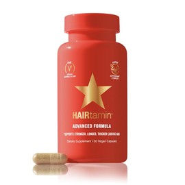 HAIRtamin Advanced Formula – Physician-Formulated Dietary Supplement - Supports Stronger, Longer, Thicker-Looking Hair - 1 Month Supply Vitamin Capsule - Title: 1 Month Supply