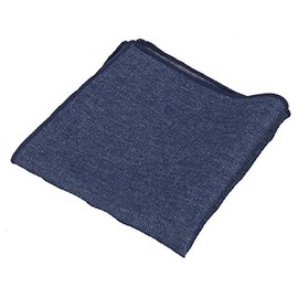 Flairs New York Gentleman's Essentials - Cuadrado de bolsillo blanco casual para fin de semana, [Denim] Dark Rinse Wash, Pocket Plaza Sólo