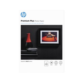 HP Premium Plus Semi-gloss Photo Paper-20 sht/A4/210 x 297 mm, White