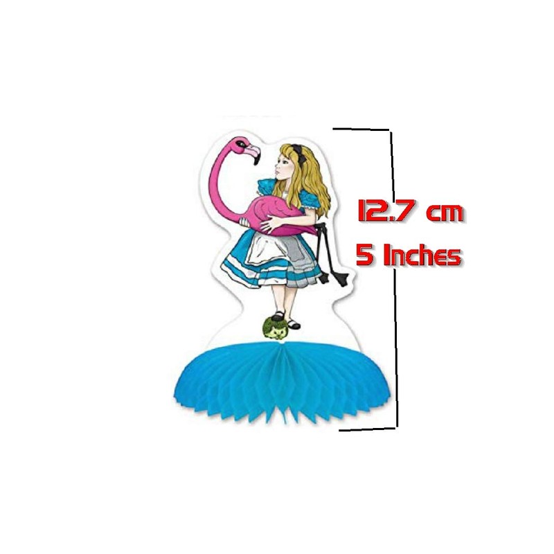 Pack of 4 Alice in Wonderland Mini Centerpieces - Party