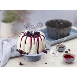 Original Kaiser La Forme Plus Gugelhupfform groß 24 cm, Gugelhupf Backform rund, extra hoher Rand, Kuchenform, Emailleboden, Kuchenform antihaftbeschichtet