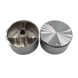 Meter Star 4pcs Rotary Switch Gas Stove Parts Stove Knob, Gas Stove Knob Stainless, Steel Round Knob, Knob for Gas Stove