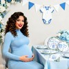 Greenery Baby Shower Plates Napkin Blue Baby Boy Party Tableware