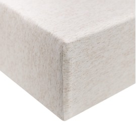 Premium Knit Baby Crib Sheets for Boys and Girls by Copper Pearl: Breathable and Soft, Fitted Crib Sheets for Standard Baby Mattresses, Crib Sheet for Baby Registry or Shower Gift, Oat