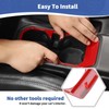 RT-TCZ for Wrangler JL Front Cup Holder Trim Red for