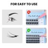 Lashes Cluster, 60 Pcs Mix Individual Lashes Cluster D Curl