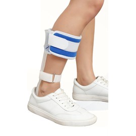 AFO Light Foot Orthosis Foot Drop Postural Correction Foot Stabilizer Ankle Sprains Worn with Shoes Improvement in Gait. (Right Medium)