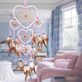S-TROUBLE Love Heart Metal Craft Hoop Dream Catcher Rings for Dream Catcher Wreaths Macrame Project DIY Accessories