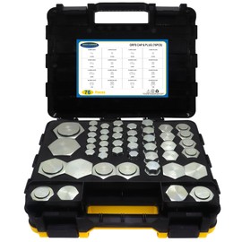 76 PCS ORFS Master Industrial Hydraulic Cap and Plug, Hose Tube and Pipe Fitting Kit Cap and Plug Kit, Heavy Duty O Ring Assortment Kit, Precision Threading in ORFS Sizes 4 6 8 10 12 16 20 24