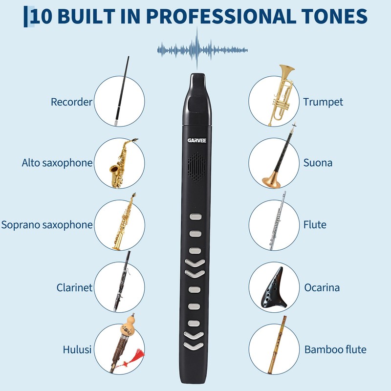 Electronic Saxophones with Built-in 10 Musical Tones & 2 Fingering