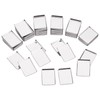 PandaHall Pack of 50 Empty Metal Pans Rectangular Palette Pans