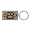 RDW Brass Knuckles Premium Leatherette Keychain - Light Brown