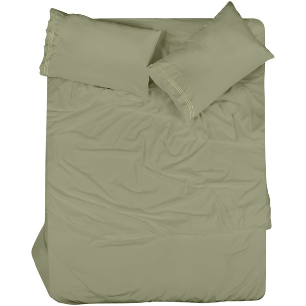 ROYALE LINENS 4 Piece Queen Sheets Set - Soft Brushed