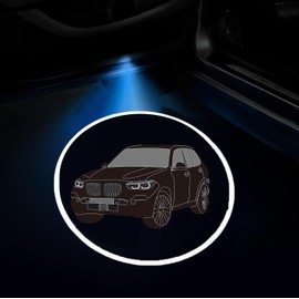 2PCS fit for X5 LED Car Door Projector Courtesy Lights Ghost Shadow Welcome Lamp