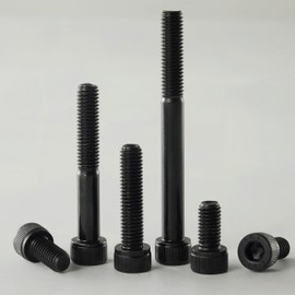 YIIFLY M10-1.5 x 25mm Socket Head Cap Screws, M10x1.5 Bolt, 12.9 Grade Alloy Steel, Allen Socket Drive, Black Oxide Finish, Full Thread, Quantity 10