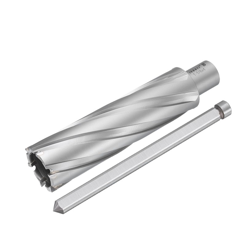 sourcing map Annular Cutter 1-1/4" Dia 4" Depth 3/4" Shank