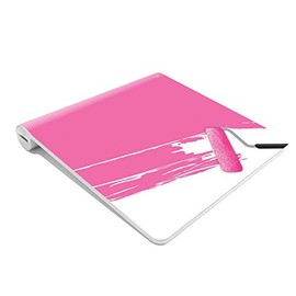 MightySkins Skin Compatible with Apple Magic Trackpad (Original) wrap Cover Sticker Skins Pink Paint Roller