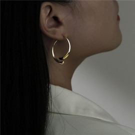 IRCOMULTI Minimalist Cross Curved Earrings Gold Curved Drop Earrings Curved Ear Cuffs Earrings Curved Bar Long Earrings Curved Ear Jacket Earrings Jewelry for Women