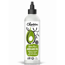 Chosen Foods Aceite de Aguacate 100% Puro 800 mL | Naturalmente Refinado | Sabor Neutro | Punto de Humo 500 °F | Envase Squeeze