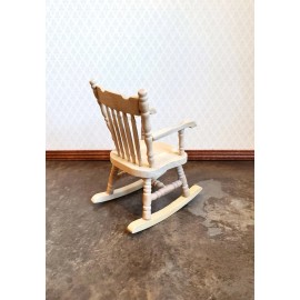 Handley House Dollhouse Rocking Chair 1:12 Scale Miniature Furniture Unpainted Wood