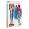 Boland 02333 Women's Rainbow Leggings, Stretch, Multicoloured Stripes, Bodycon Clown,