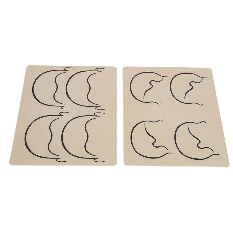 10pcs Tattoo Scalp Practice Skin Front Side Ink Free Rubber