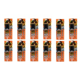 Gorilla 2 Part Epoxy, 5 Minute Set, .85 ounce Syringe, Clear, (Pack of 12)
