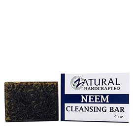 Zatural Neem Cleansing Bar 4oz -Ultra-Sensitive Skin-Soothing Therapy-Relieves Skin Irritation, Itching, Flaking, Dryness. (1 Bar)