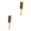 FOMIYES 2pcs Men's Beard Styler Bristle Brush Beard Comb Styling
