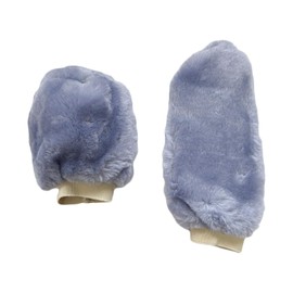 aoozleny Plush Auto Car Handbrake Cover Sleeve Gear Shift Cover and Handbrake Cover Set (Grayx2)