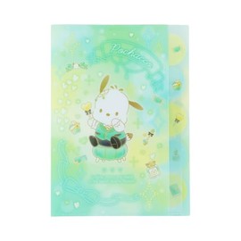 Sunstar Stationery Sanrio Character Clear File, 5 Pockets, Yumekawa! Pochacco S2173441