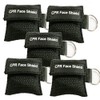 Pack of 5pcs CPR Face Shield Mask Keychain Ring Emergency