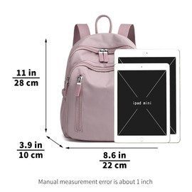kakarin choyx Cute Mini Backpack for Women Nylon Women Small Backpack Purse Kawaii Mini Backpack Small Travel Bag (Khaki)