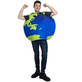 PGOND Planet Earth Globe Costume, Adult World Map Outfit, Blue and Green