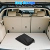 WODHMIEY Foldable Car Rear Seat Extender, Leather Seat Mattress for