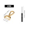 KINBOM 4pcs Snap Hook Swivel Clasp, Replacement D-Rings Swivel Snap