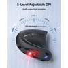 TECKNET Ergonomic Mouse, Rechargeable Vertical Ergo Mouse Wireless, Silent 2.4GHz