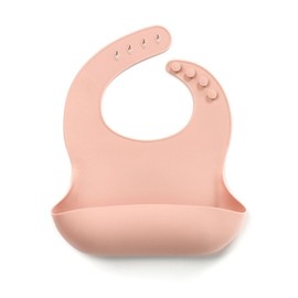 Jané Silikon-Lätzchen, aufrollbar, wasserdicht, schnelltrocknend, 4 Größenanpassungen, BPA-frei, spülmaschinenfest, Pink