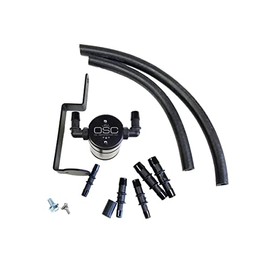 J&L Oil Separator Co. 3.0 Oil Separator Compatible with 1999-04 GT & 2001 Bullitt Passenger Side (Black)