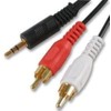 Cable-Core 3.5mm Jack to 2 x RCA Phono Audio Cable