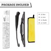 HODEE Splined Application Rear Wiper Arm Blade Set Replacement for