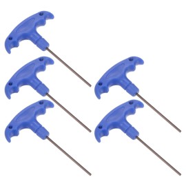 CoCud T-Handle Hex Key, H2.5 2.5mm Hex, S2 Steel Metric T-Key Wrench - (Applications: for Basic Home Repair and Mechanical Maintenance), 5-Pieces
