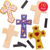 Baker Ross Wooden Magnets "Cross" (Pack of 10) - Easter