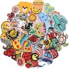 60PCS Random Assorted Styles Embroidered Patches, Iron on Patches Sew