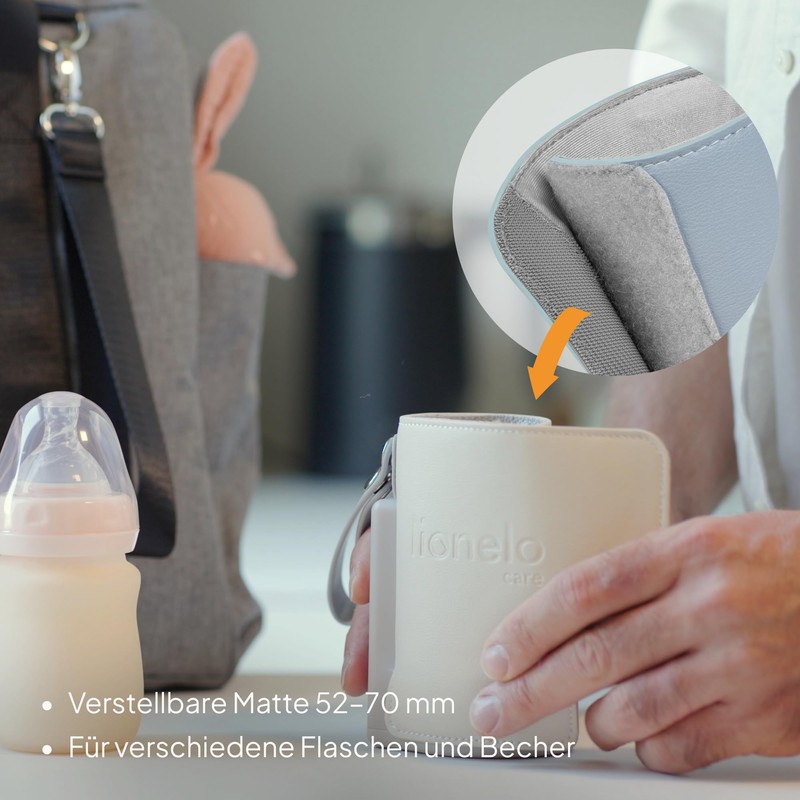 LIONELO Thermup Go Plus Portable Baby Bottle Warmer, Keeps Liquids