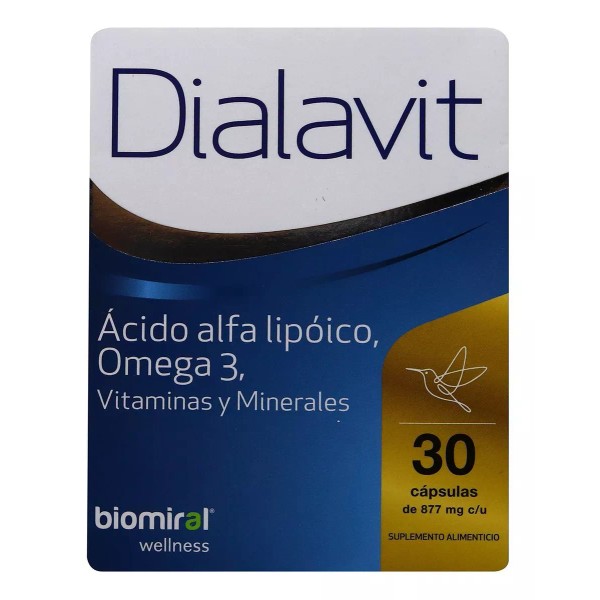 Biomiral Dialavit Caja C/30 Cáps. De 877mg C/u Vitaminas Y Minerales