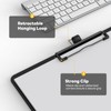 Juvealoe Horizontal Clipboard with Pen Holder, Black 8.5 x 11