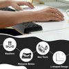 2 Pcs L-Shaped Desk Elbow Pad for Desk, Ergonomic Keyboard